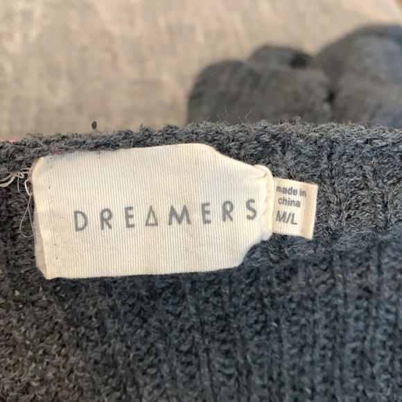 Off-shoulder grey knit - Picture 3 of 3